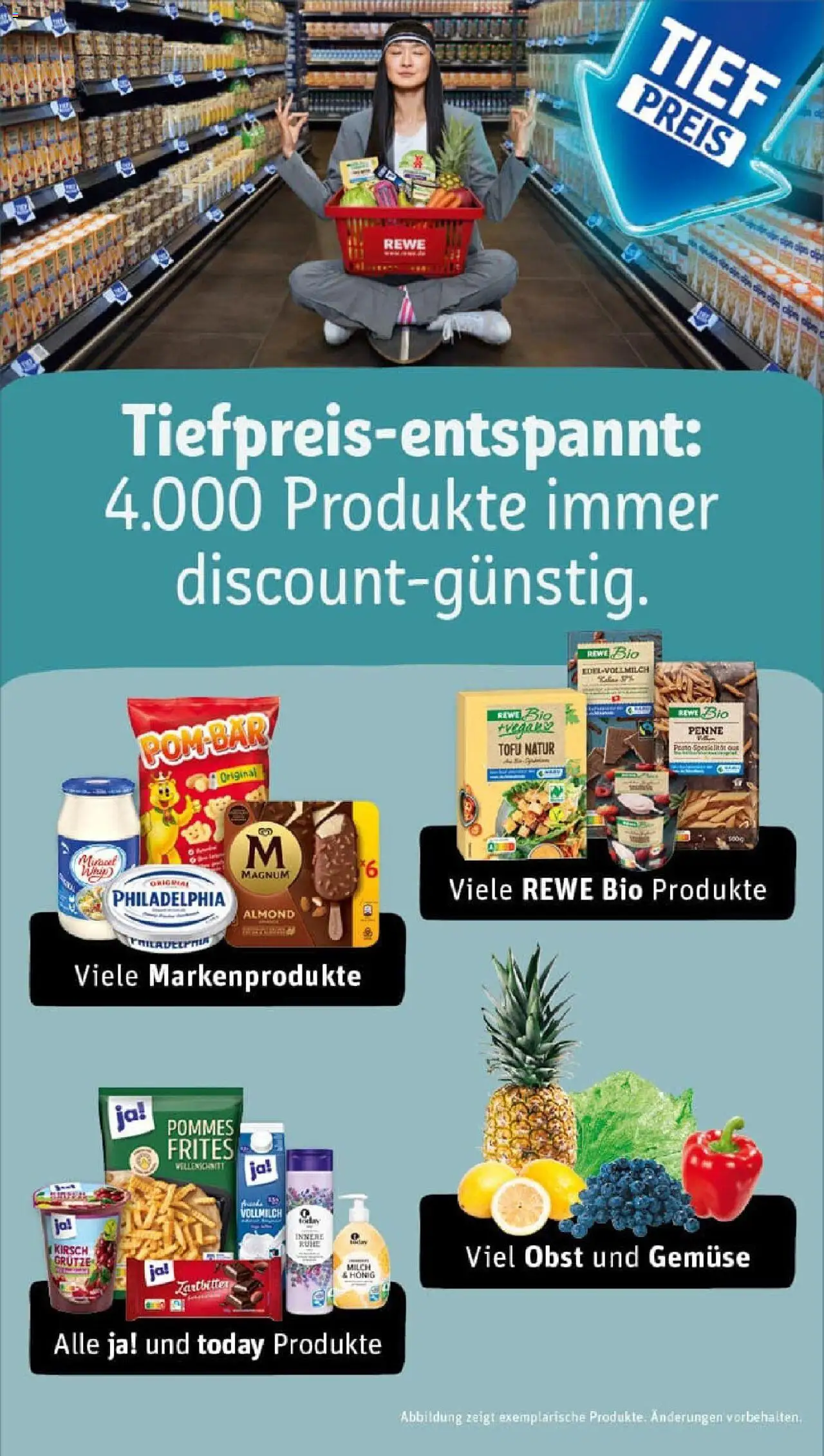Rewe prospekt Gau-Odernheim	 - gültig ab dem 13.07.2025 | Seite: 14 | Produkte: Milch, Philadelphia, POM-BÄR, Shower Gel