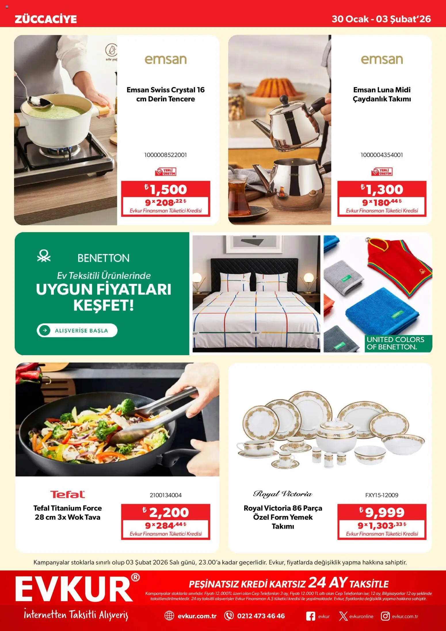 Evkur Muhteşem Fırsatlar - 30.01.2026 tarihinden itibaren geçerlidir | Sayfa: 8 | Ürünler: Çaydanlık, Yağ, Ocak