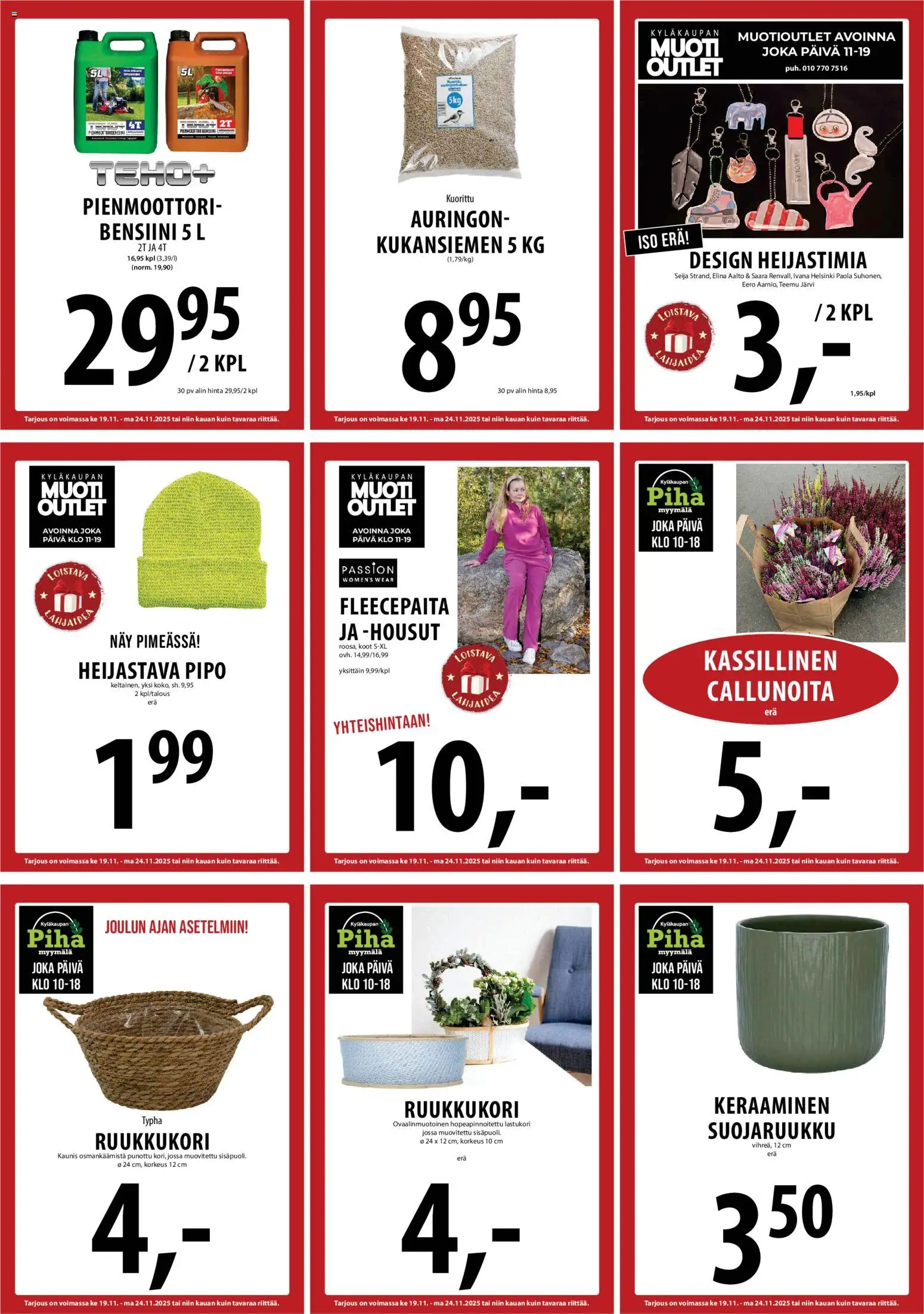 Tuuri tarjoukset – voimassa 19.11.2025 alkaen | Sivu: 27 | Tuotteet: Housut, Pipo