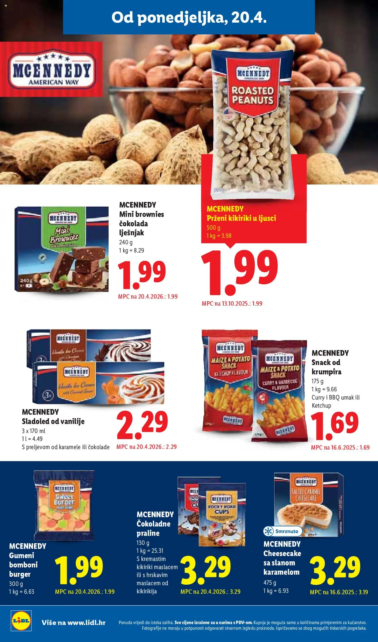 Lidl katalog | vrijedi od 20.04.2026 | Stranica: 16 | Proizvodi: Kikiriki, Sladoled, Umak, Curry