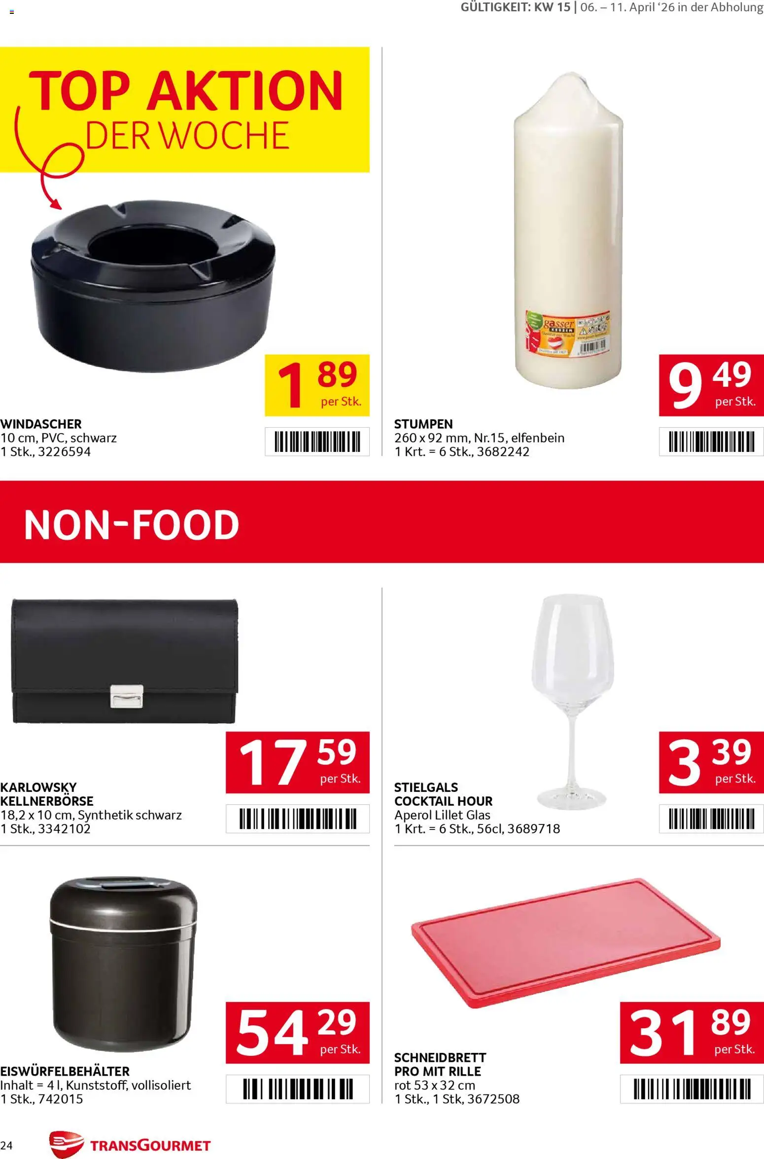 Transgourmet Flugblatt gültig ab 06.04.2026 | Seite: 24