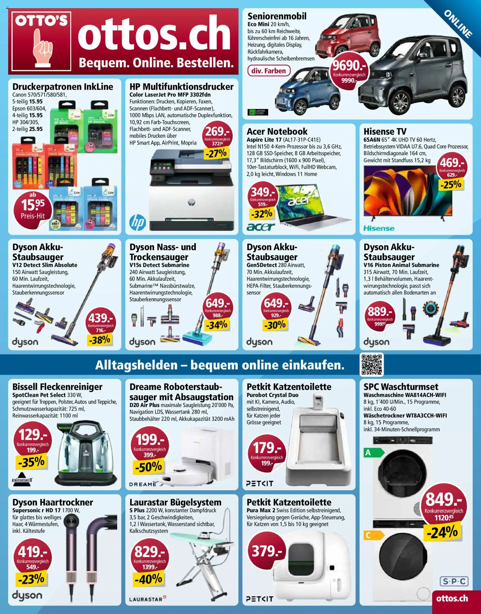 Otto's Aktionen – gültig ab 10.03.2026 | Seite: 13 | Produkte: Bildschirm, TV, Waschmaschine, Dyson