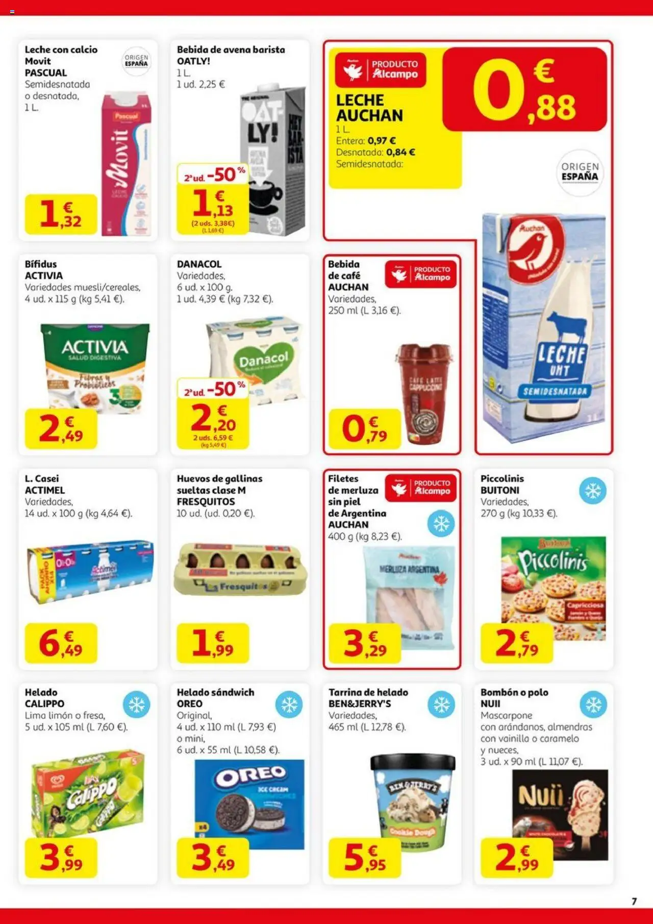 Alcampo - SST Nacional │ válido desde el 11.09.2025 | Página: 7 | Productos: Helado bombón, Huevos, Café, Helado