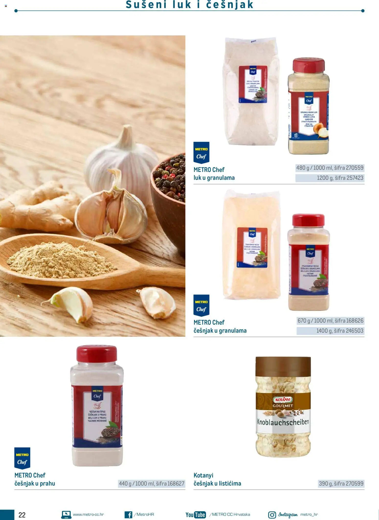 Metro katalog | vrijedi od 05.03.2026 | Stranica: 22 | Proizvodi: Luk, Češnjak