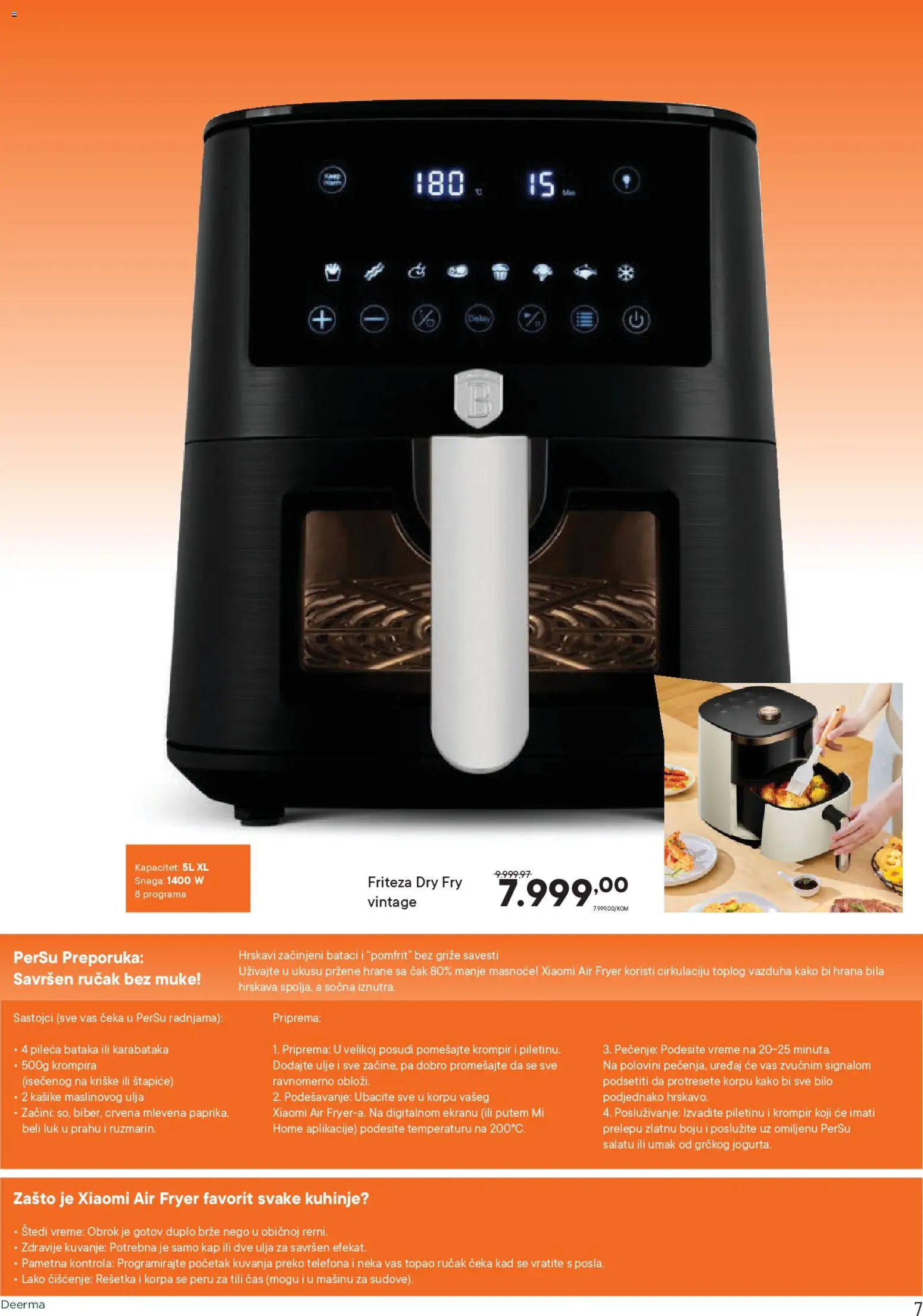 PerSu katalog - važi od 08.01.2026 | Strana: 7 | Proizvode: Rešetka, Krompir, Beli luk, Pomfrit