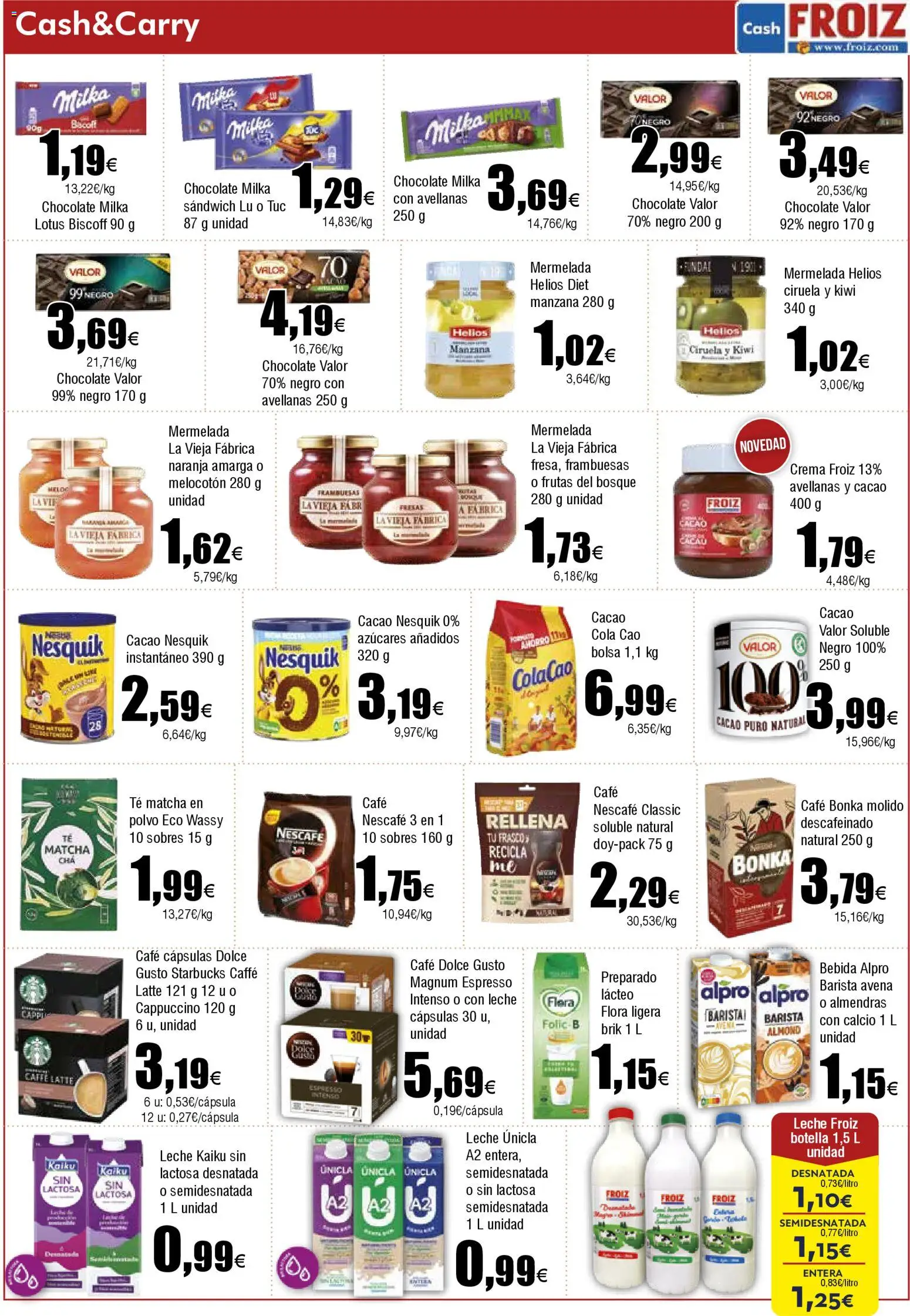Froiz - Folleto Cash │ válido desde el 12.11.2025 | Página: 5 | Productos: Polvo, Leche, Crema, Té