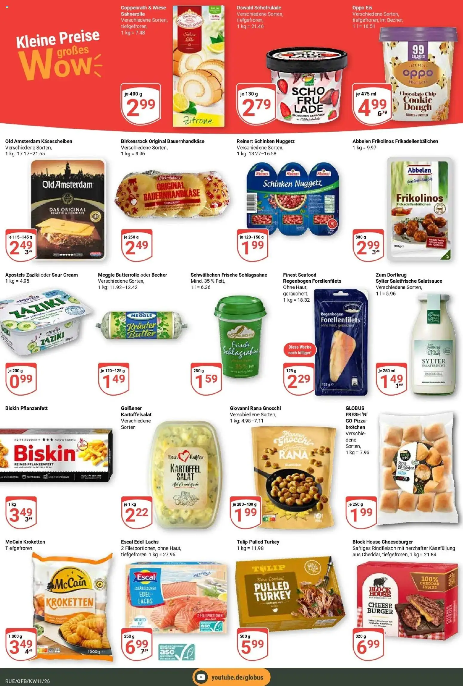 Globus prospekt Rüsselsheim	 – gültig ab 09.03.2026 | Seite: 2 | Produkte: Schlagsahne, Schinken, Pizza, Eis