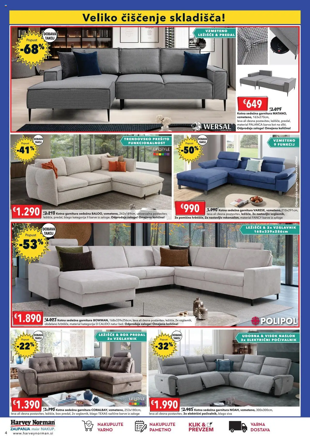 Novi Harvey Norman katalog ponudbe – veljaven od 02.10.2025 | Stran: 6 | Izdelki: Vzglavnik, Ležišče, Sedezna garnitura, Barva