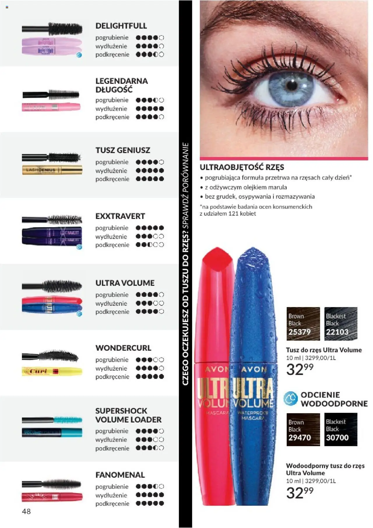 Avon Katalog 07 2025 od 01.07.2025 | Strona: 48 | Produkty: Tusz do rzęs