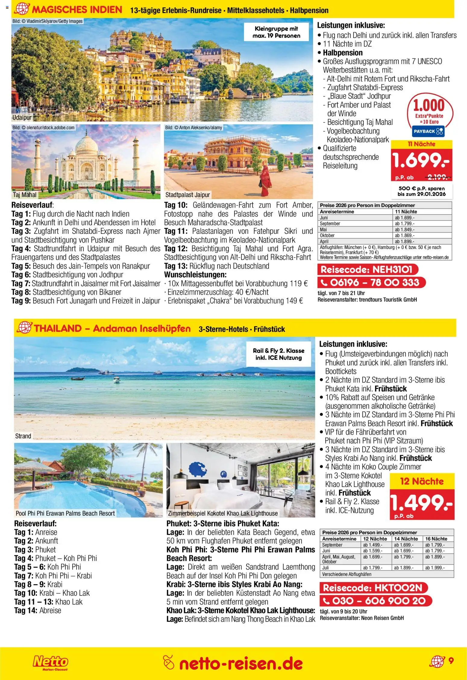Netto Reisen Prospekt 	 – gültig ab 29.12.2025 | Seite: 9 | Produkte: Uhr