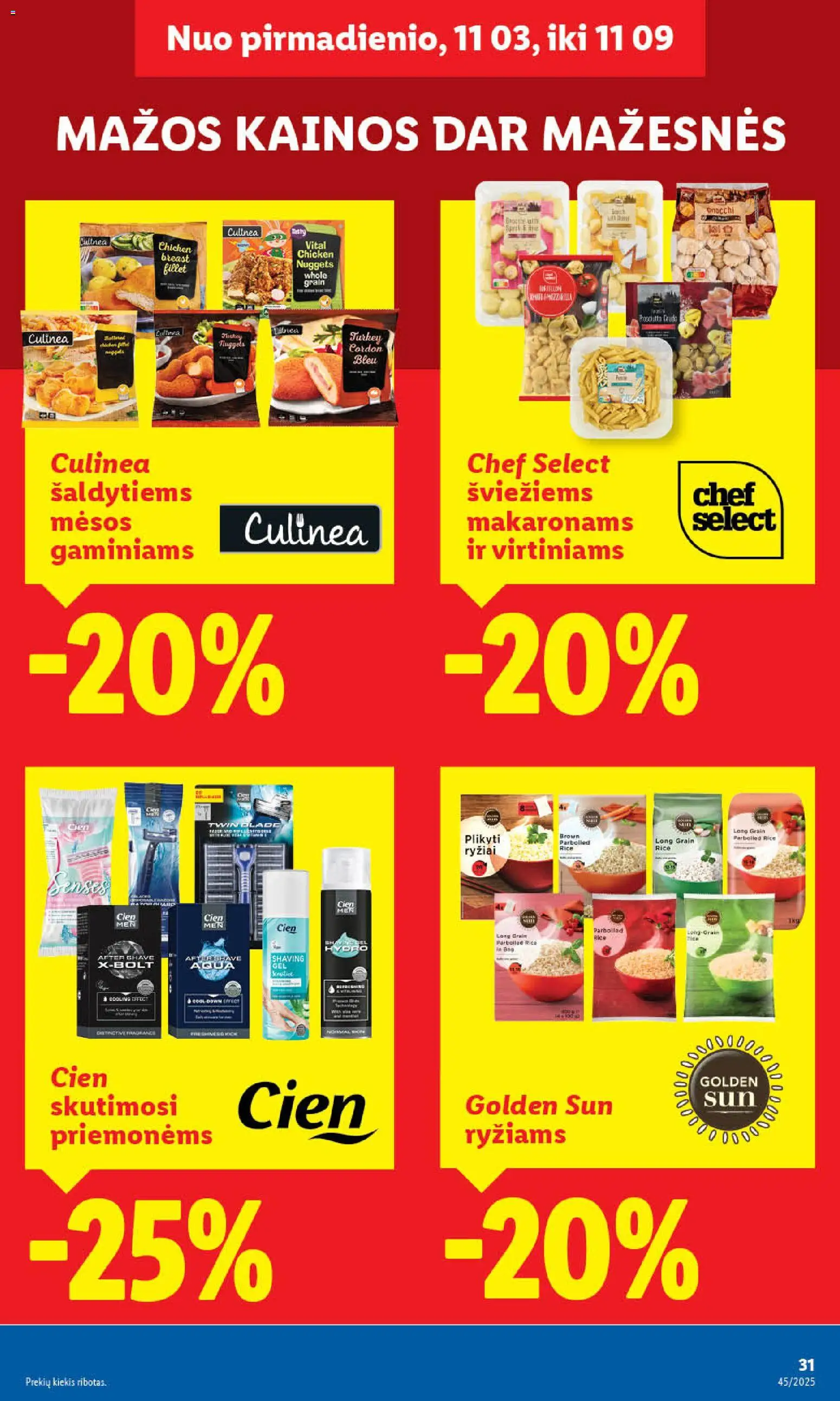 LIDL akcijos nuo 03.11.2025 | Puslapis: 49 | Prekių: Ryžiai