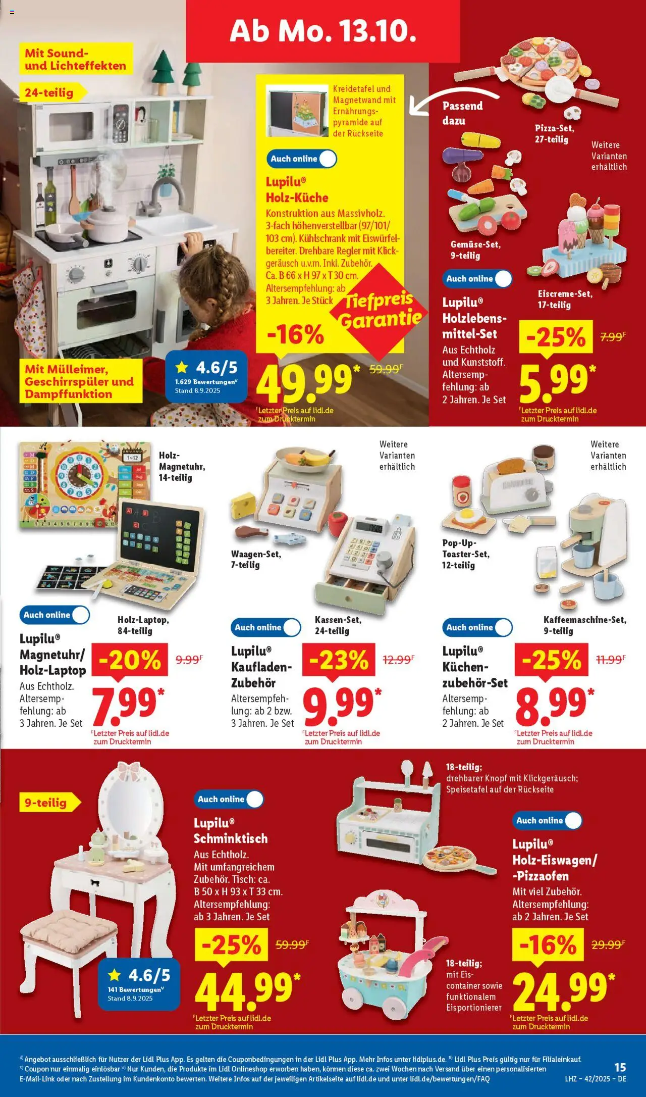 Lidl Prospekt Zossen – gültig ab 13.10.2025 | Seite: 31 | Produkte: Geschirrspüler, Tisch, Kühlschrank, Eis