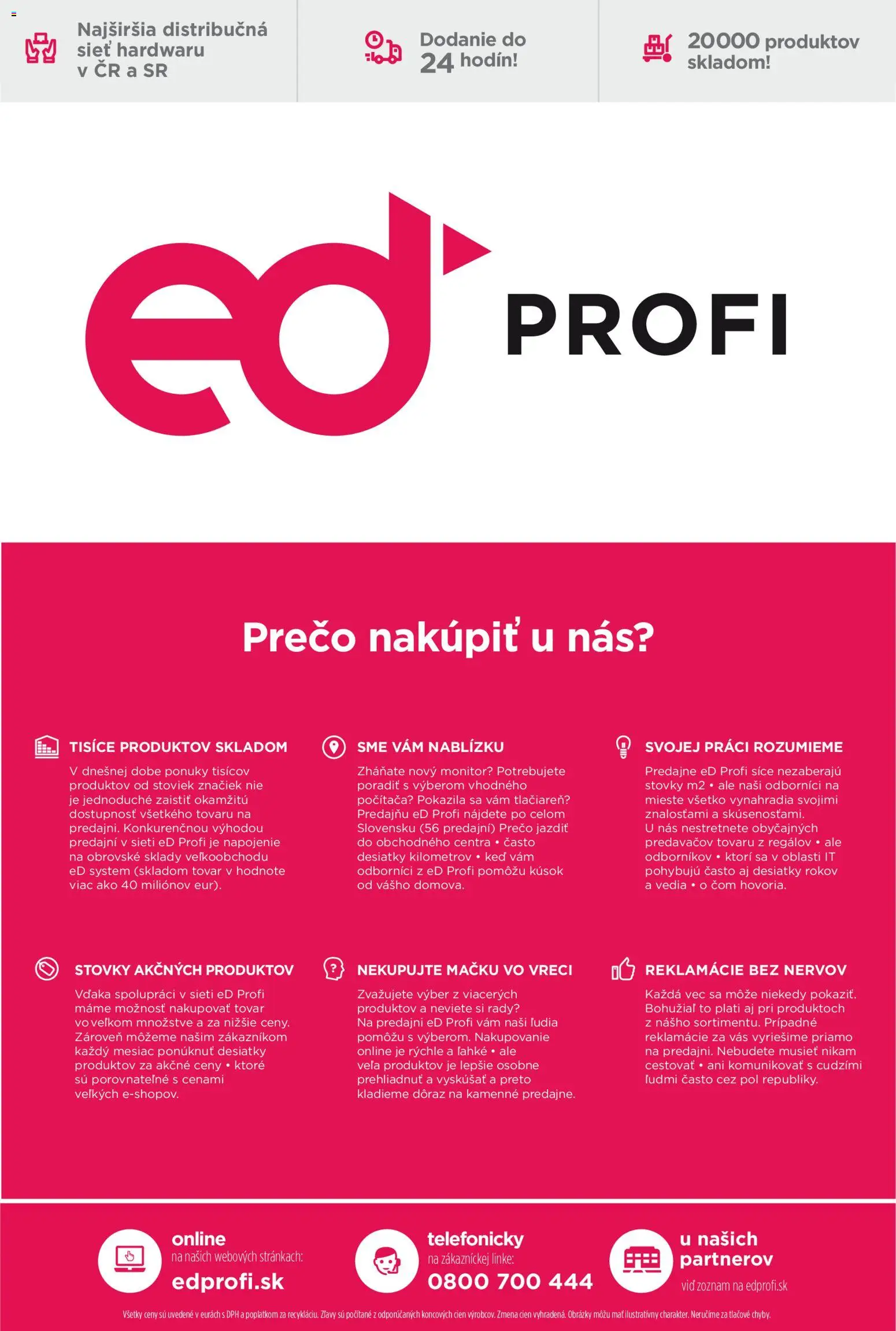 Nové ED Profi akcie – leták je platný od 01.01.2026 | Strana: 15 | Produkty: Monitor, Tlačiareň