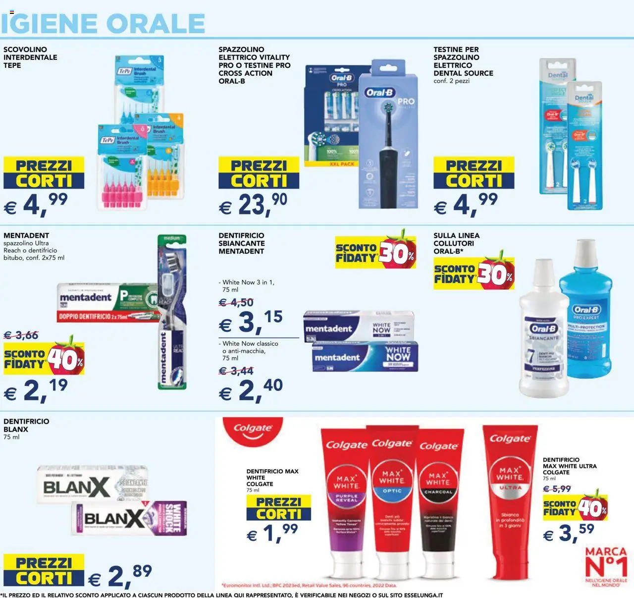 Volantino Esselunga S del 11.09.2025 | Pagina: 9 | Prodotti: Dentifricio, Spazzolino