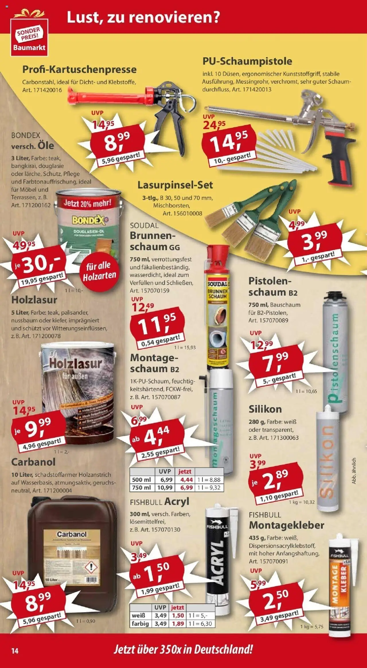 Sonderpreis Baumarkt - Wiedereröffnung Wenden - gültig ab dem 13.05.2025 | Seite: 14