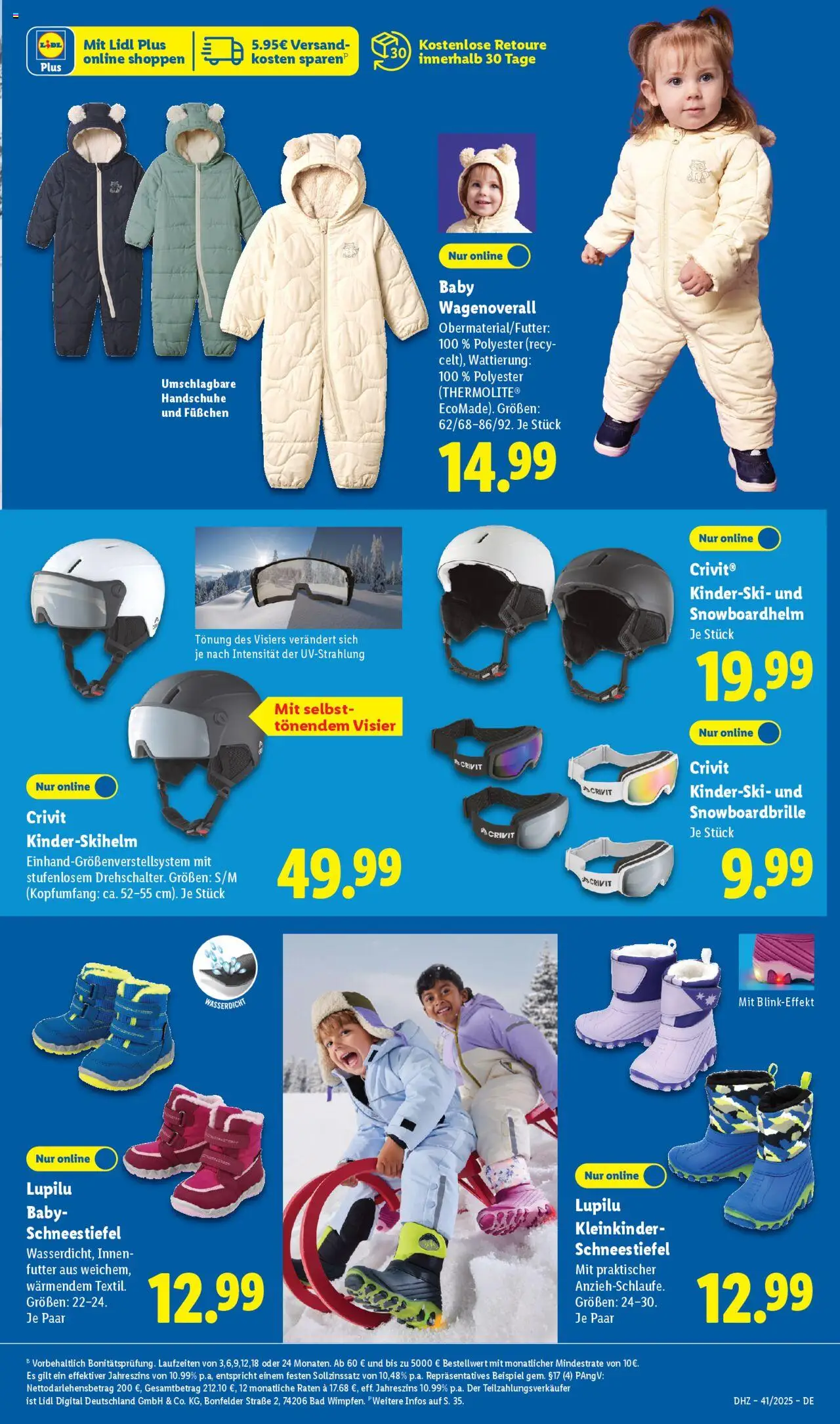 Lidl Prospekt Gundelsheim – gültig ab 06.10.2025 | Seite: 11 | Produkte: Bad, Kinderski, Handschuhe