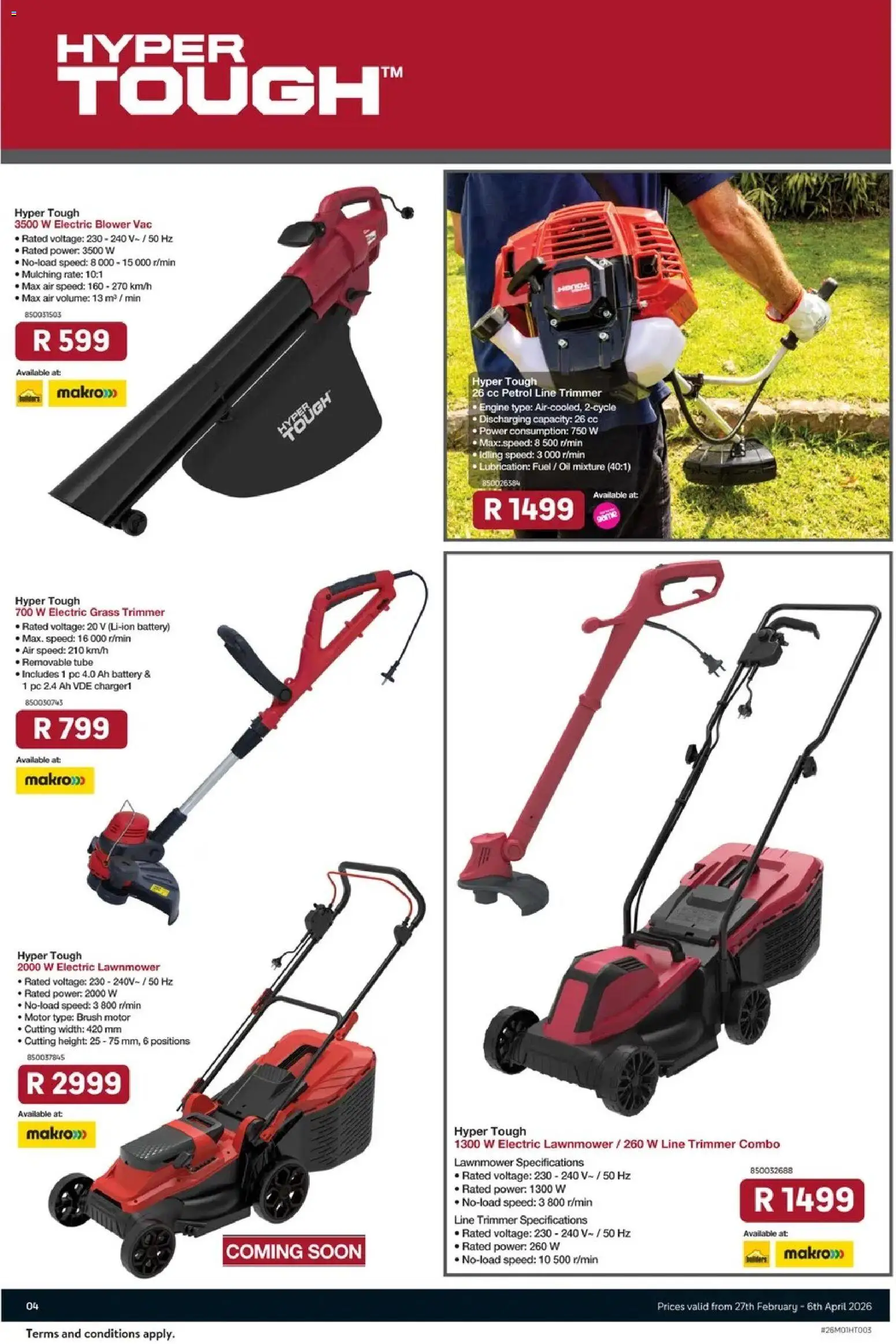 Game - Catalogue Hyper Tough Gardening valid from 27.02.2026 | Page: 4 | Products: Brush, Game, Pc, Battery