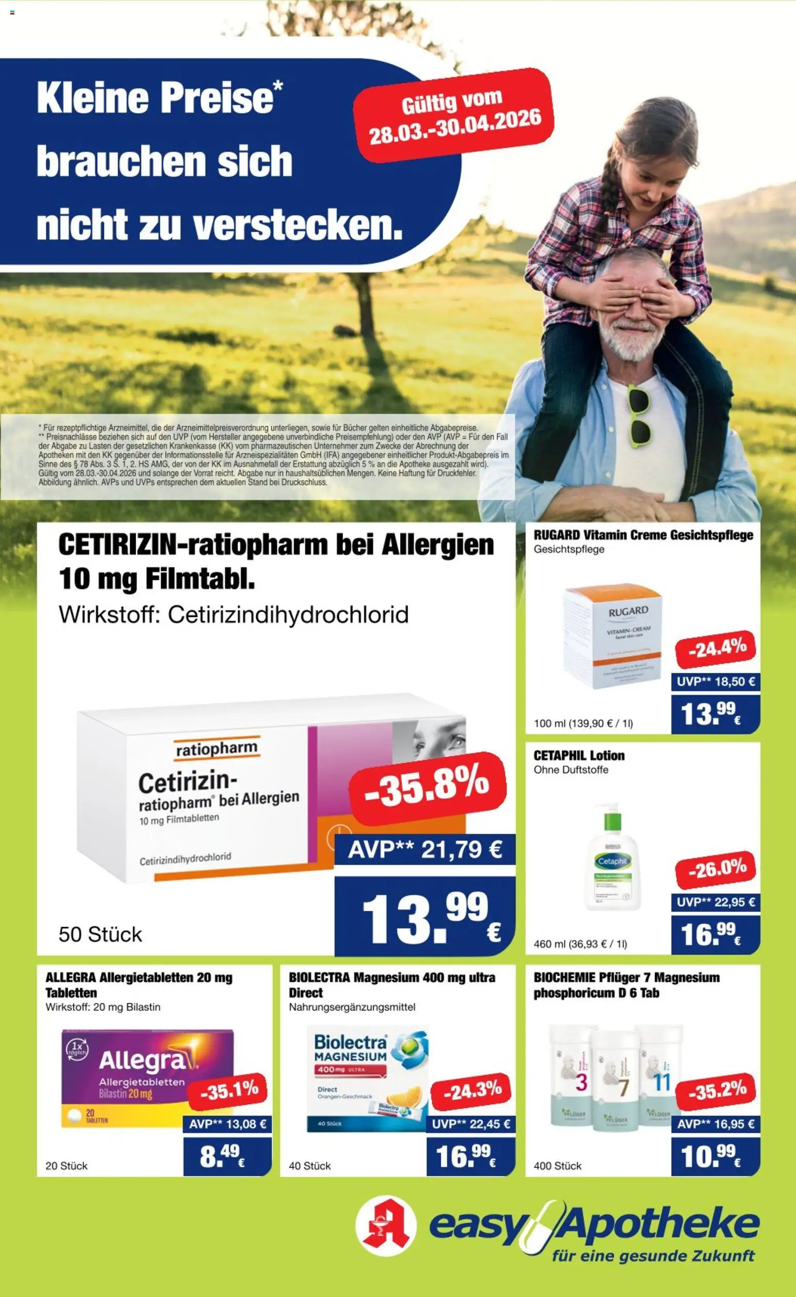 Easy Apotheke Prospekt 	 – gültig ab 28.03.2026 | Seite: 1