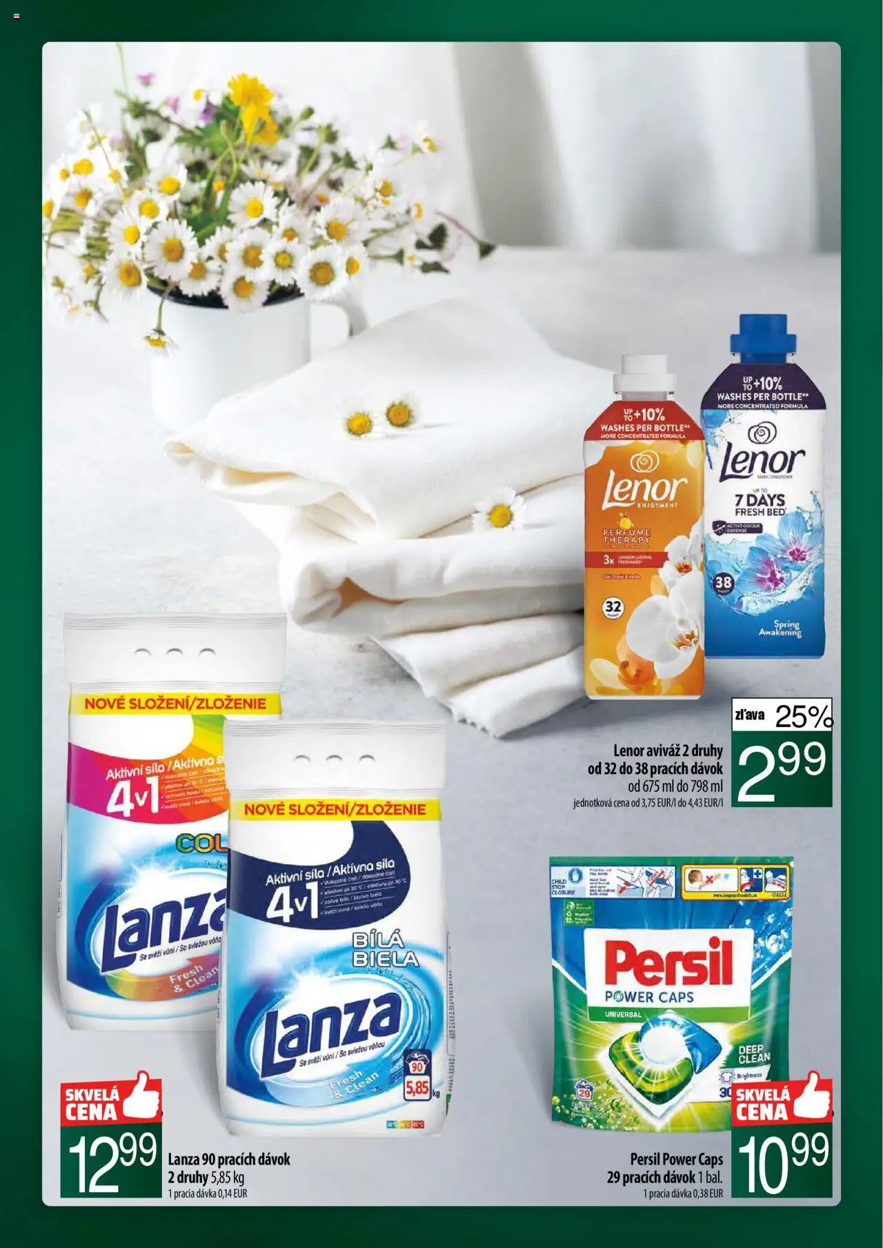 Nové COOP Jednota akcie – leták je platný od 11.09.2025 | Strana: 58 | Produkty: Persil, Aviváž, Lenor
