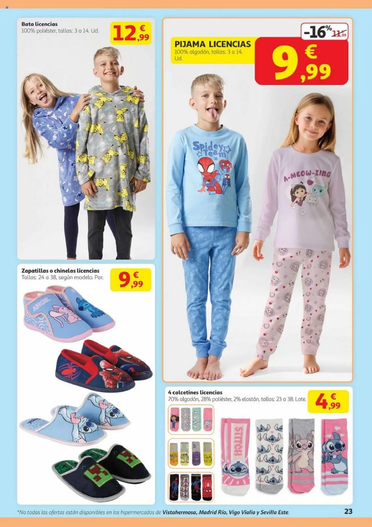 Alcampo - Canarias │ válido desde el 14.08.2025 | Página: 23 | Productos: Pijama, Zapatillas