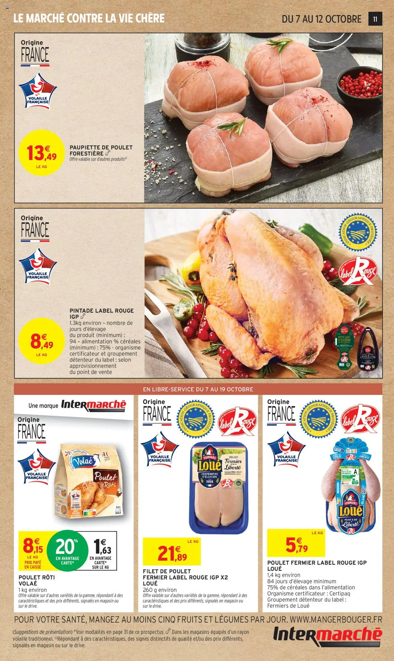 {H1} | Page: 11 | Produits: Volaille, Pintade, Céréales