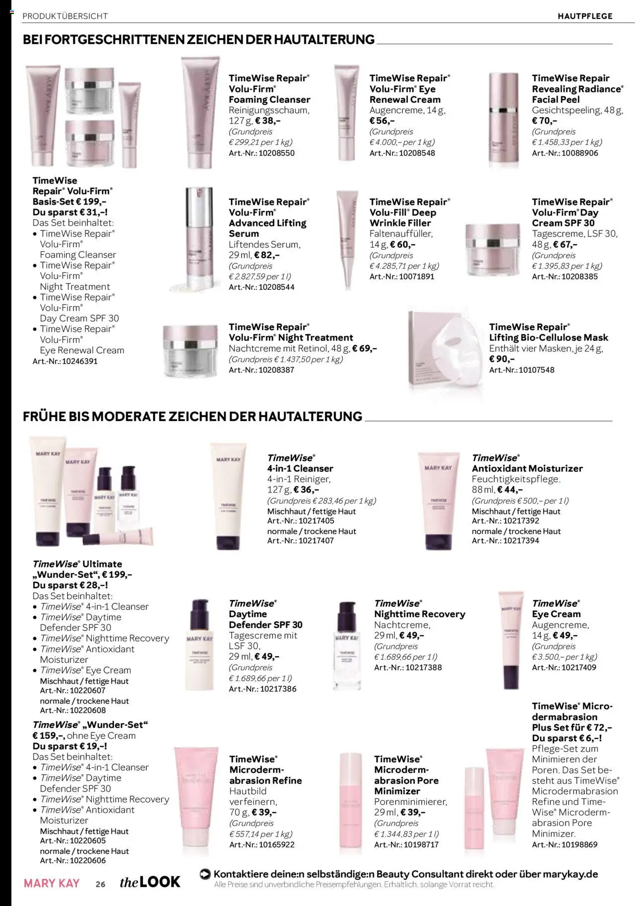 Mary Kay Katalog - gültig ab dem 16.07.2025 | Seite: 26 | Produkte: Serum, Tagescreme, Nachtcreme