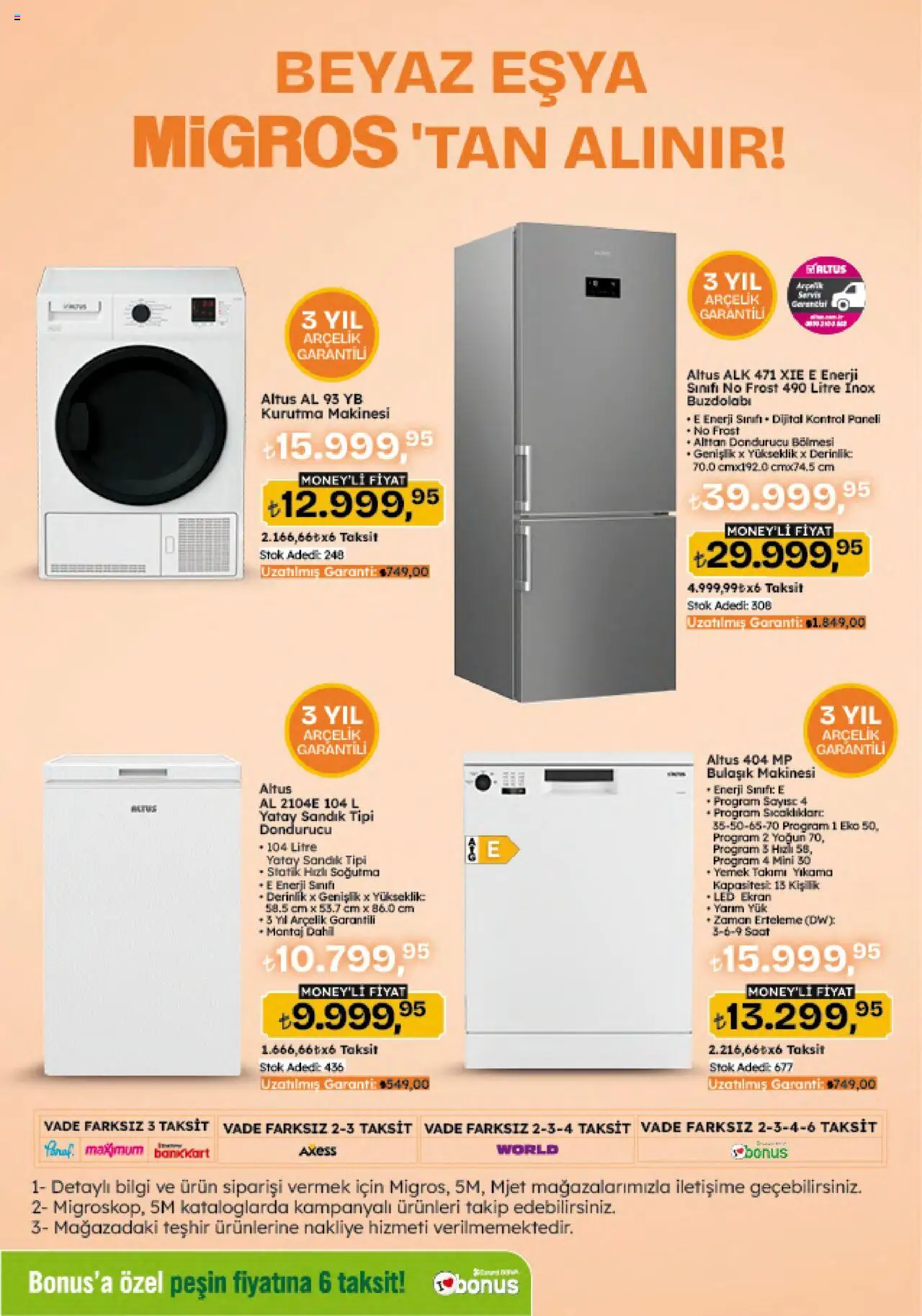 Migros Katalog - 5M Migroskop Dijital - 07.08.2025 tarihinden itibaren geçerlidir | Sayfa: 121 | Ürünler: Kurutma makinesi, Buzdolabı, Dondurucu, Bulaşık makinesi
