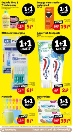 Aquafresh tandpasta, 75 ml M.u.v. mini's en multipakken. - Voorbeeld van een folder van Kruidvat, geldig van 27.01.2026 | Pagina: 23 | Producten: Egész kacsa, Babydoekjes, Panty, Ondergoed