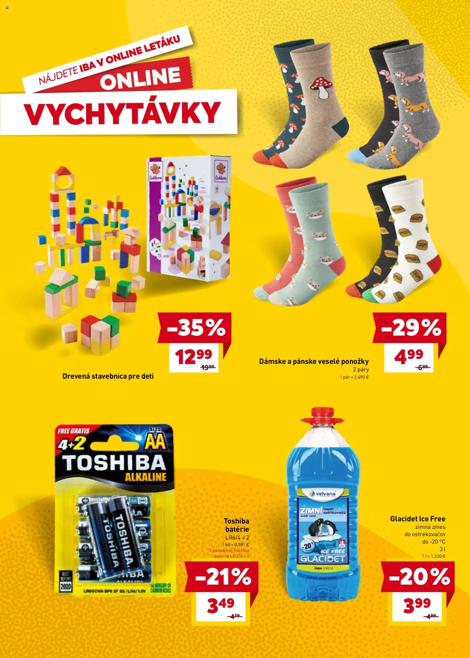 Nové Billa akcie – leták je platný od 19.11.2025 | Strana: 23 | Produkty: Ponožky