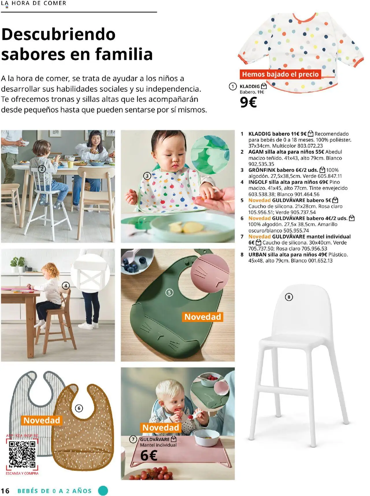 Catálogo IKEA y los niños │ válido desde el 04.02.2025 | Página: 16 | Productos: Tinte, Mantel, Té, Silla