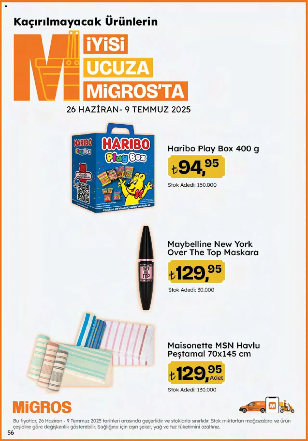 Migros Katalog - Migroskop - 26.06.2025 tarihinden itibaren geçerlidir | Sayfa: 56 | Ürünler: Yağ, Tuz