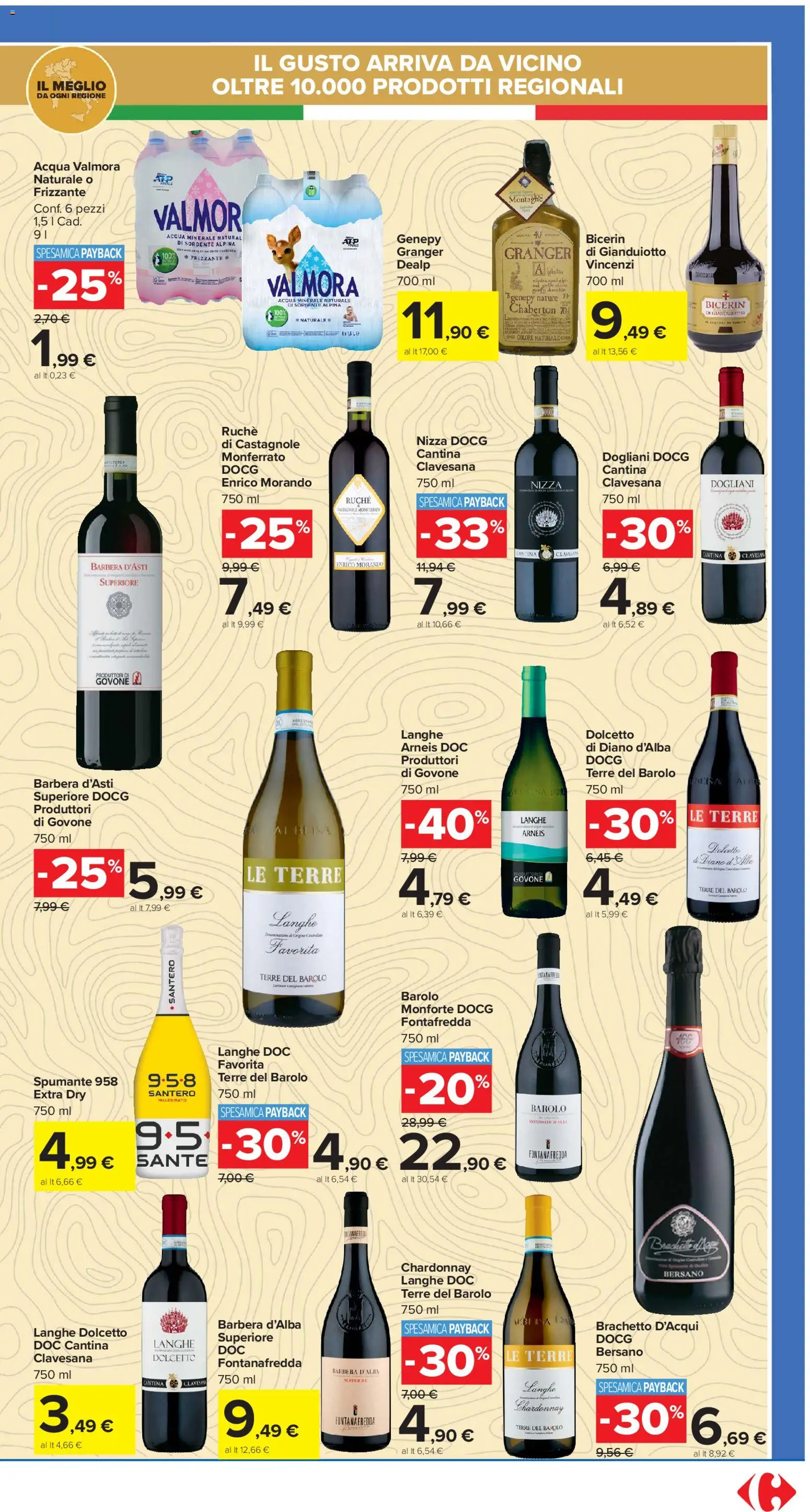 Volantino Carrefour del 16.12.2025 | Pagina: 11 | Prodotti: Acqua, Spumante, Acqua minerale