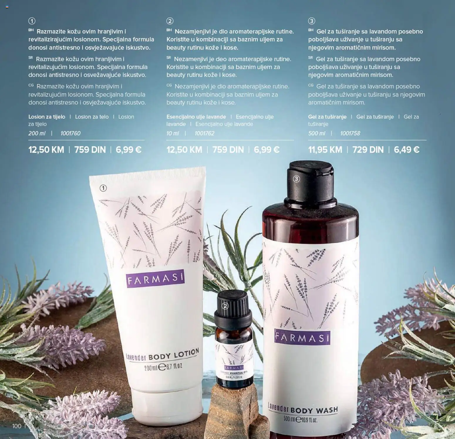 Farmasi katalog - važi od 01.01.2026 | Strana: 100 | Proizvode: Ulje, Gel za tuširanje