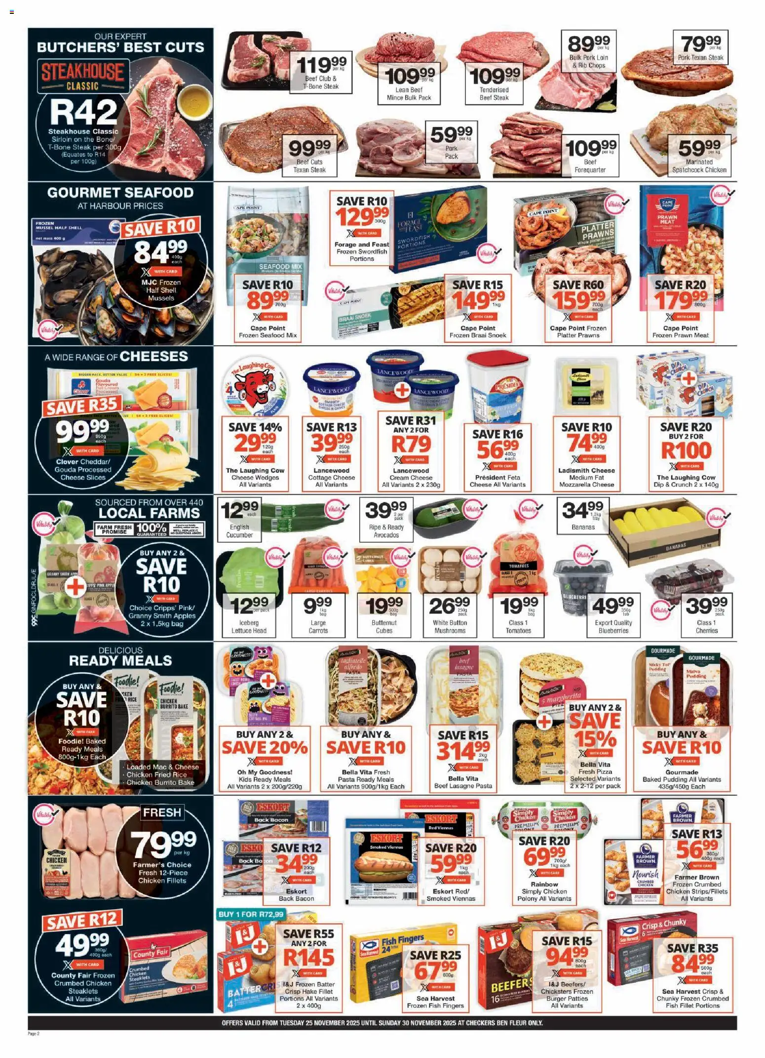 New Checkers catalogue – valid from 25.11.2025 | Page: 2 | Products: Apples, Rice, Beef, Carrots