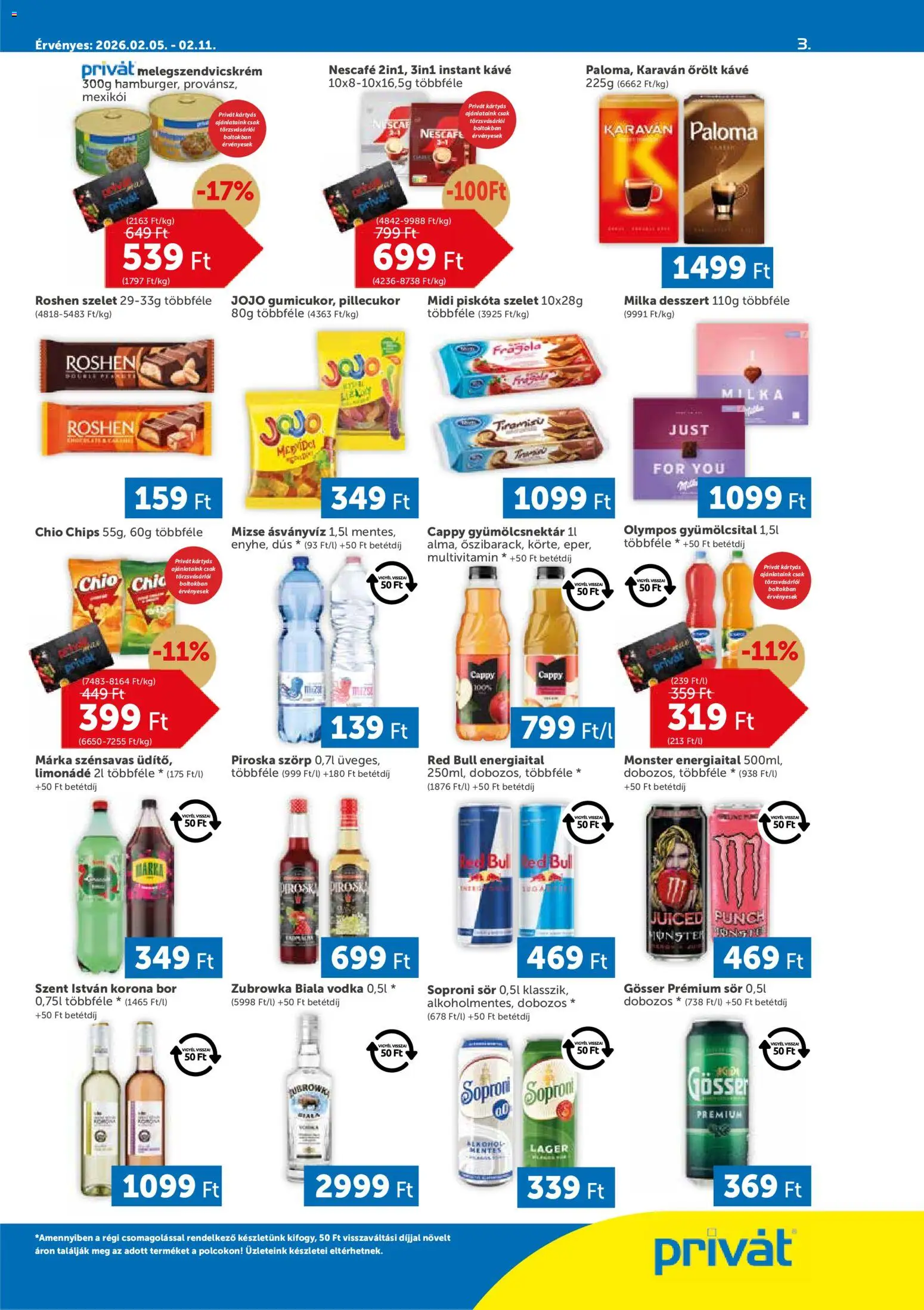 PRIVÁT akciós ujság - amely érvényes a következő dátumtól: 05.02.2026 | Oldal: 3