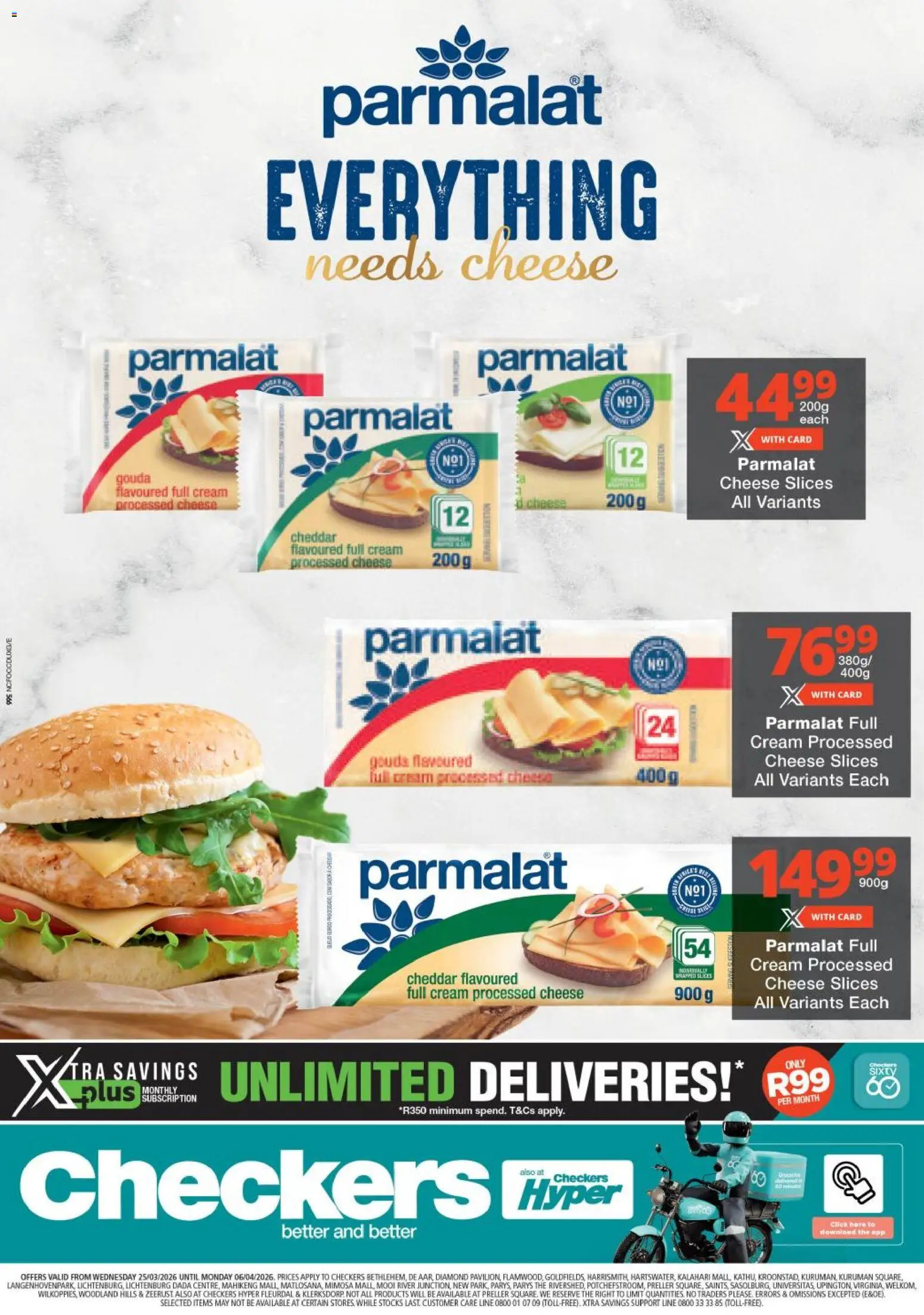 New Checkers catalogue – valid from 25.03.2026 | Page: 1 | Products: Cheese, Cream