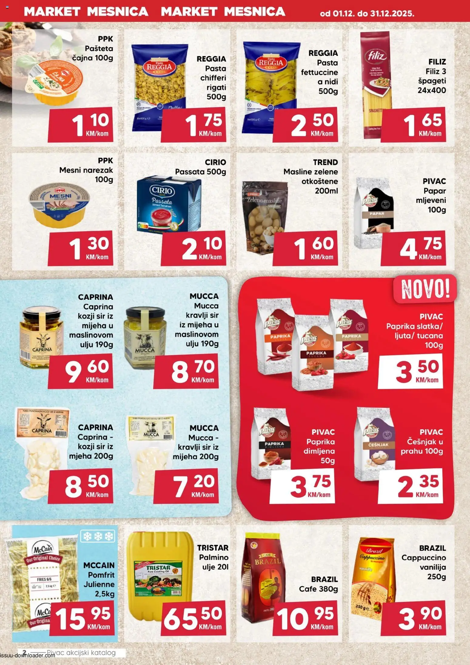 Pivac katalog | vrijedi od 01.01.2026 | Stranica: 2 | Proizvodi: Pomfrit, Pašteta, Papar, Češnjak