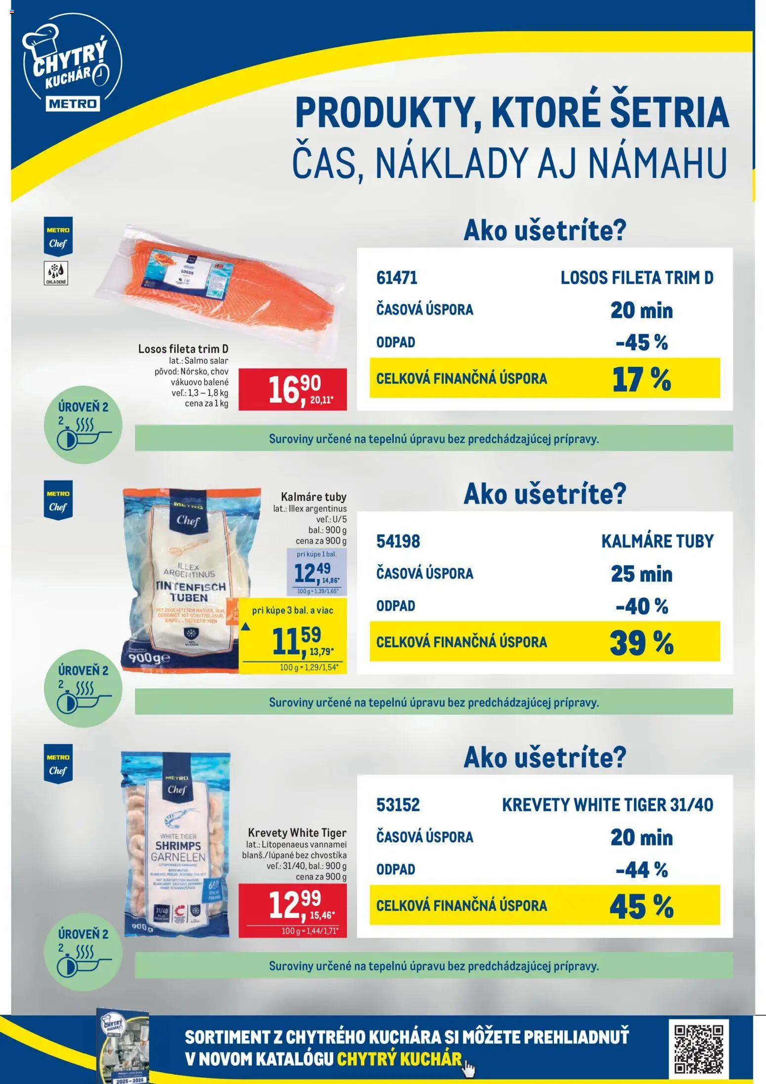 Nové Metro akcie – leták je platný od 10.12.2025 | Strana: 2 | Produkty: Krevety, Losos
