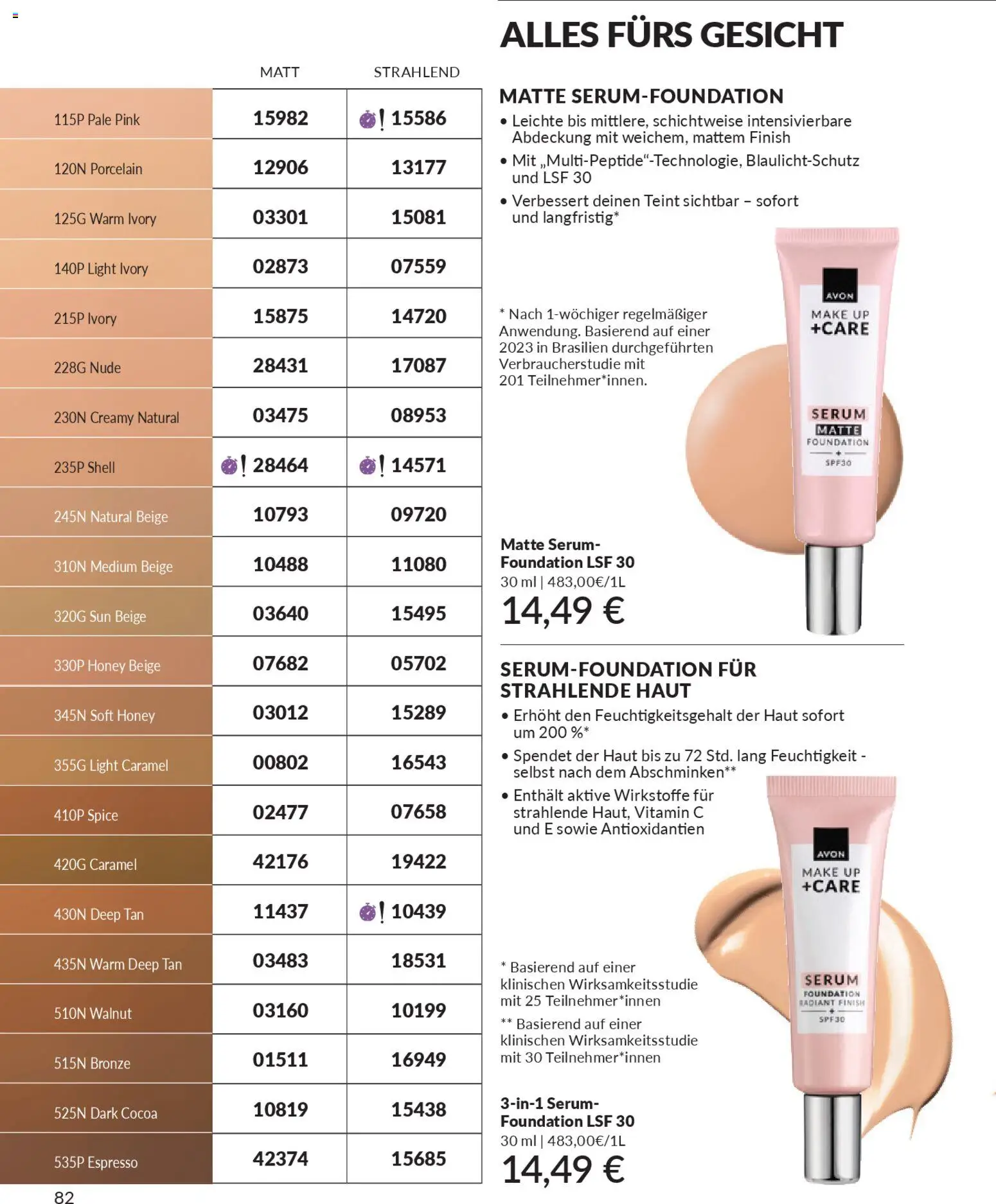 AVON Katalog Dezember 2025 – gültig ab 01.12.2025 | Seite: 84 | Produkte: Finish, Foundation, Serum