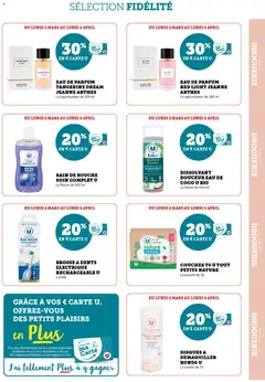 Hyper U - Prévisualisation de Hyper U - Ma sélection Carte U mars valide à partir de 02.03.2026 | Page: 11 | Produits: Dissolvant, Bain de bouche, Vaporisateur, Eau de parfum