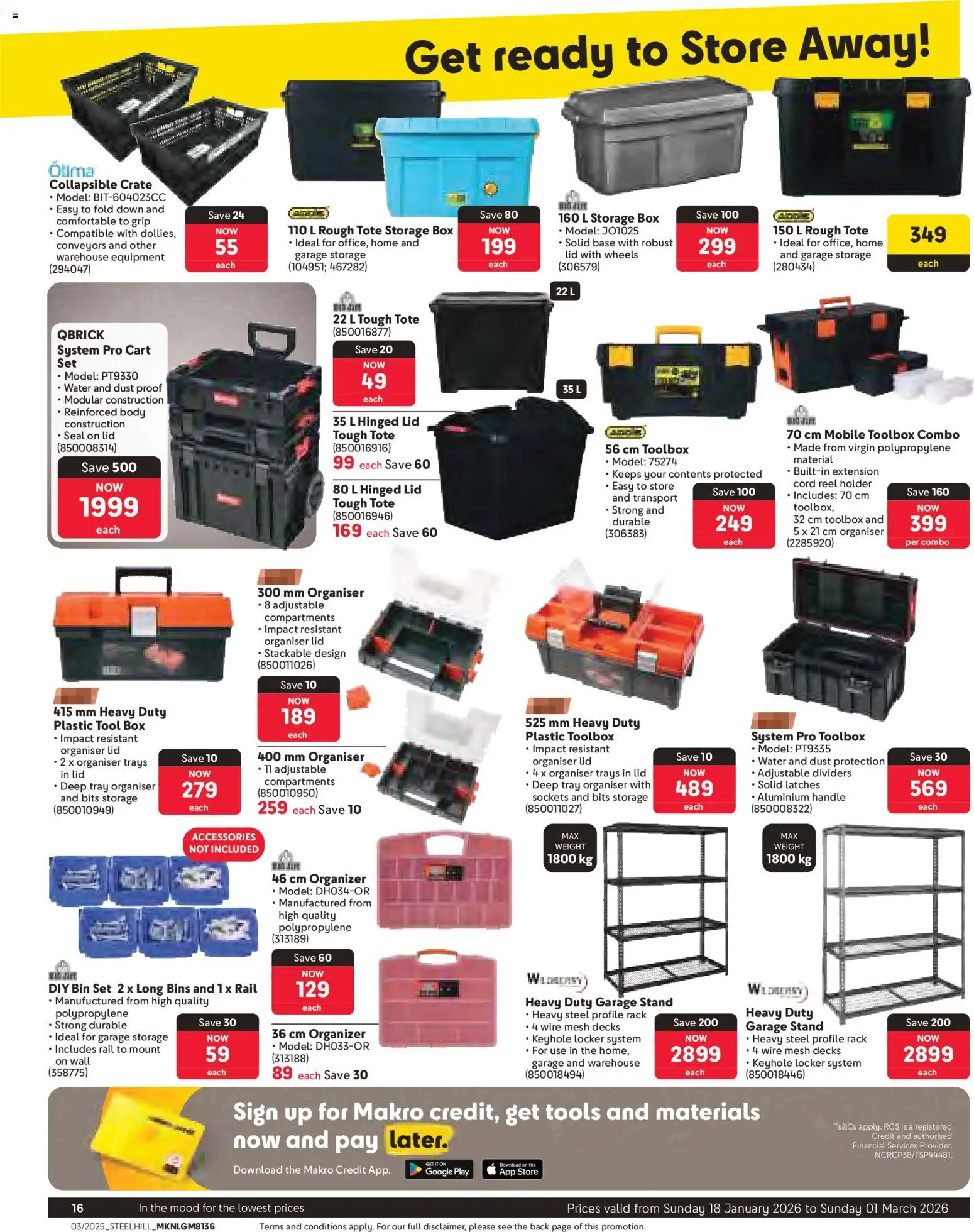 New Makro catalogue – valid from 18.01.2026 | Page: 16 | Products: Tray, Crate, Box, Water