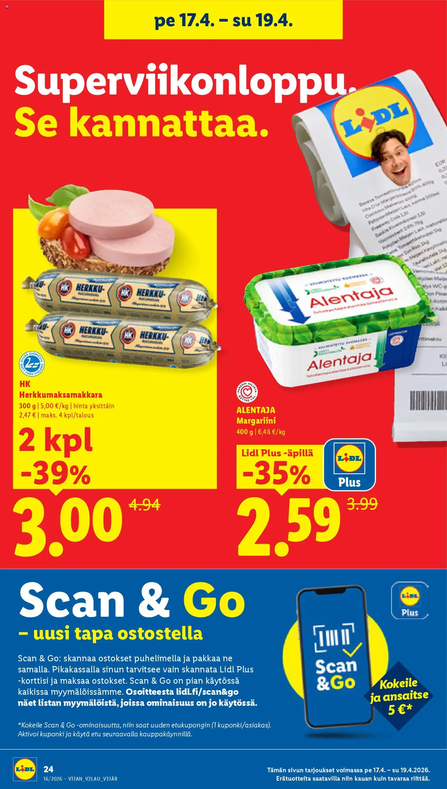 Lidl tarjoukset - Tampere – voimassa 16.04.2026 alkaen | Sivu: 30 | Tuotteet: Margariini