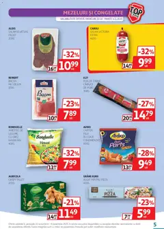Ofertele Auchan valabile de la 22.10.2025 | Pagină: 5 | Produse: Aluat, Bacon, Orez, Legume