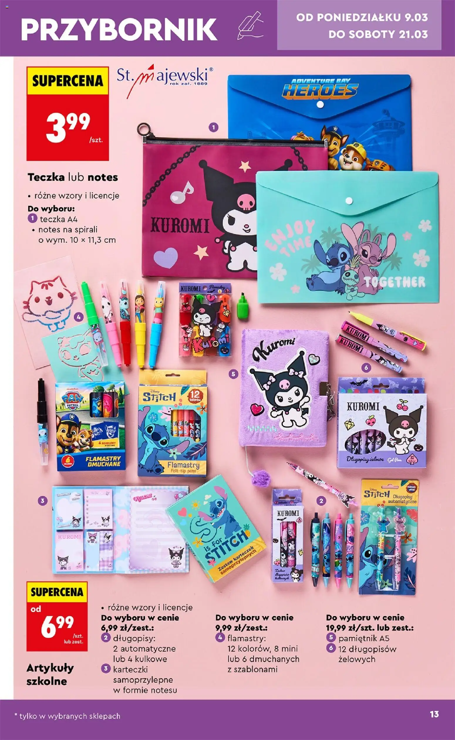 Biedronka gazetka - Hity i inspiracje od 07.03.2026 | Strona: 13 | Produkty: Notebook