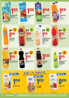 E.leclerc katalog │ velja od 27.08.2025 | Stran: 22 | Izdelki: Sok, Pitaja, Caj, Voda