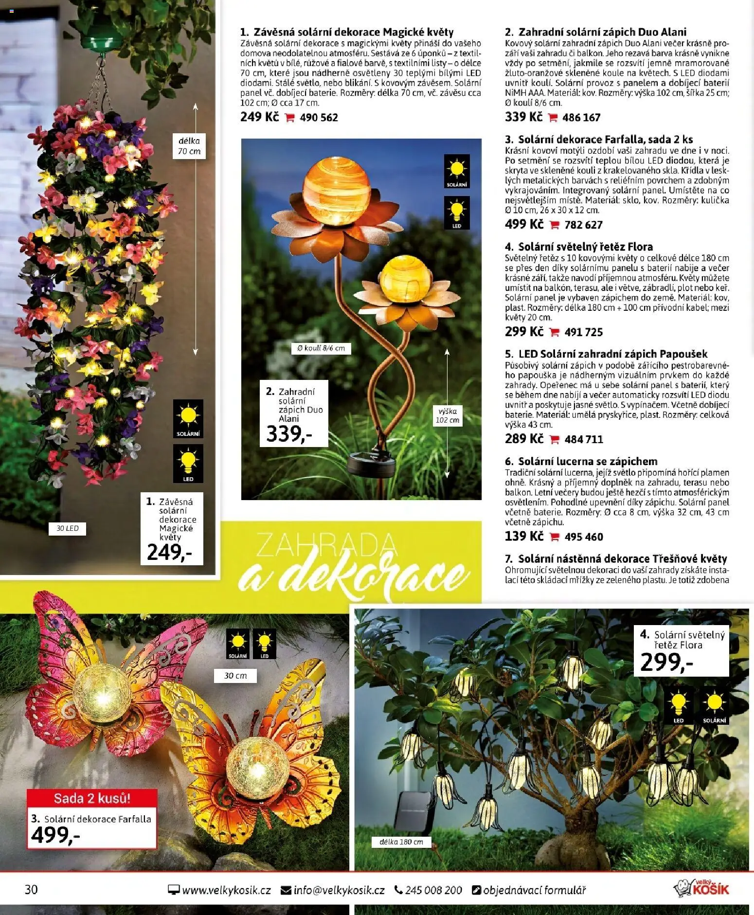 Velký Košík katalog březen 2026 od 01.03.2026 | Strana: 30 | Produkty: Zápich, Košík, LED, Dekorace