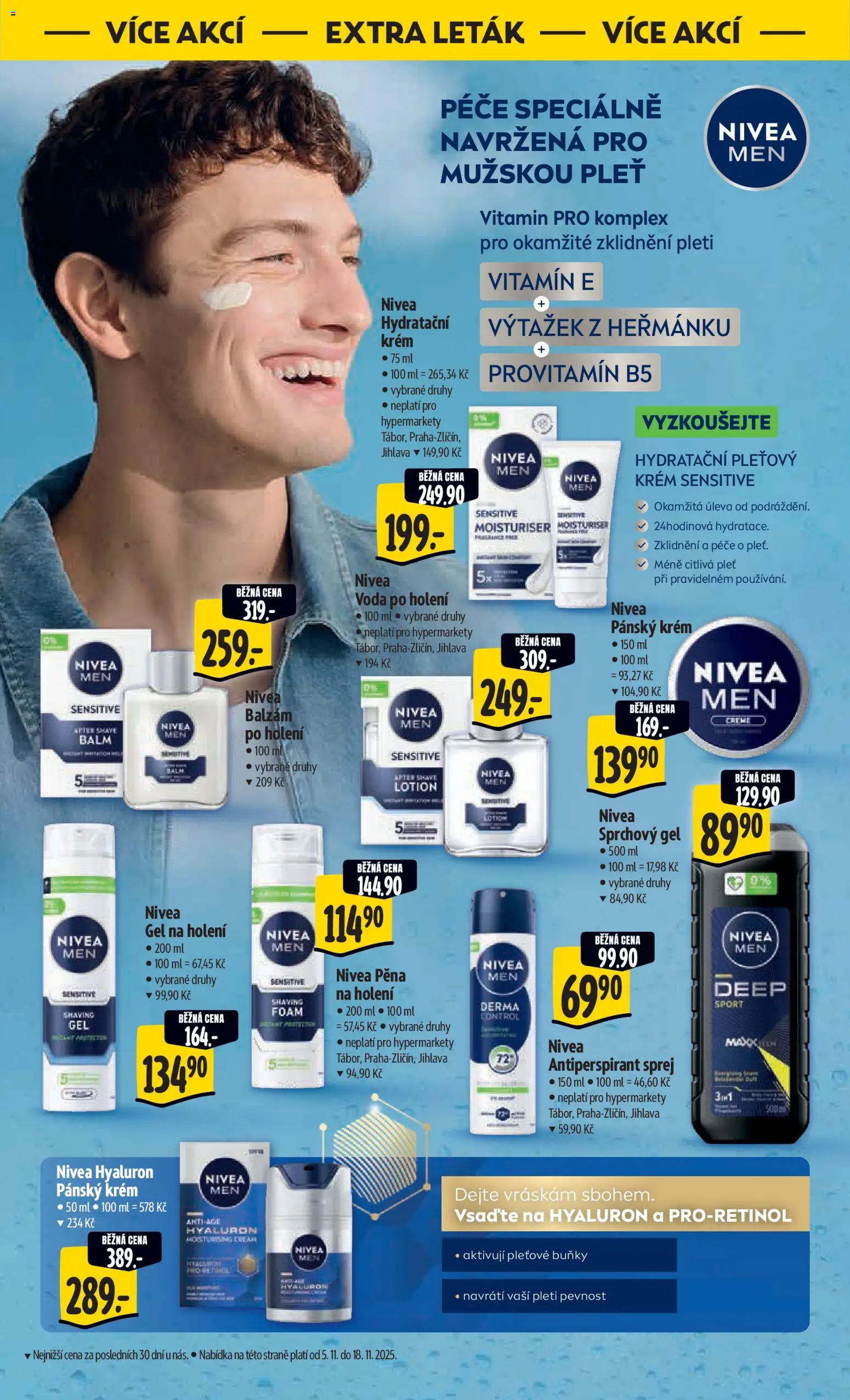 Albert leták - Hypermarket od 05.11.2025 | Strana: 58 | Produkty: Voda po holení, Antiperspirant, Nivea, Gel na holení