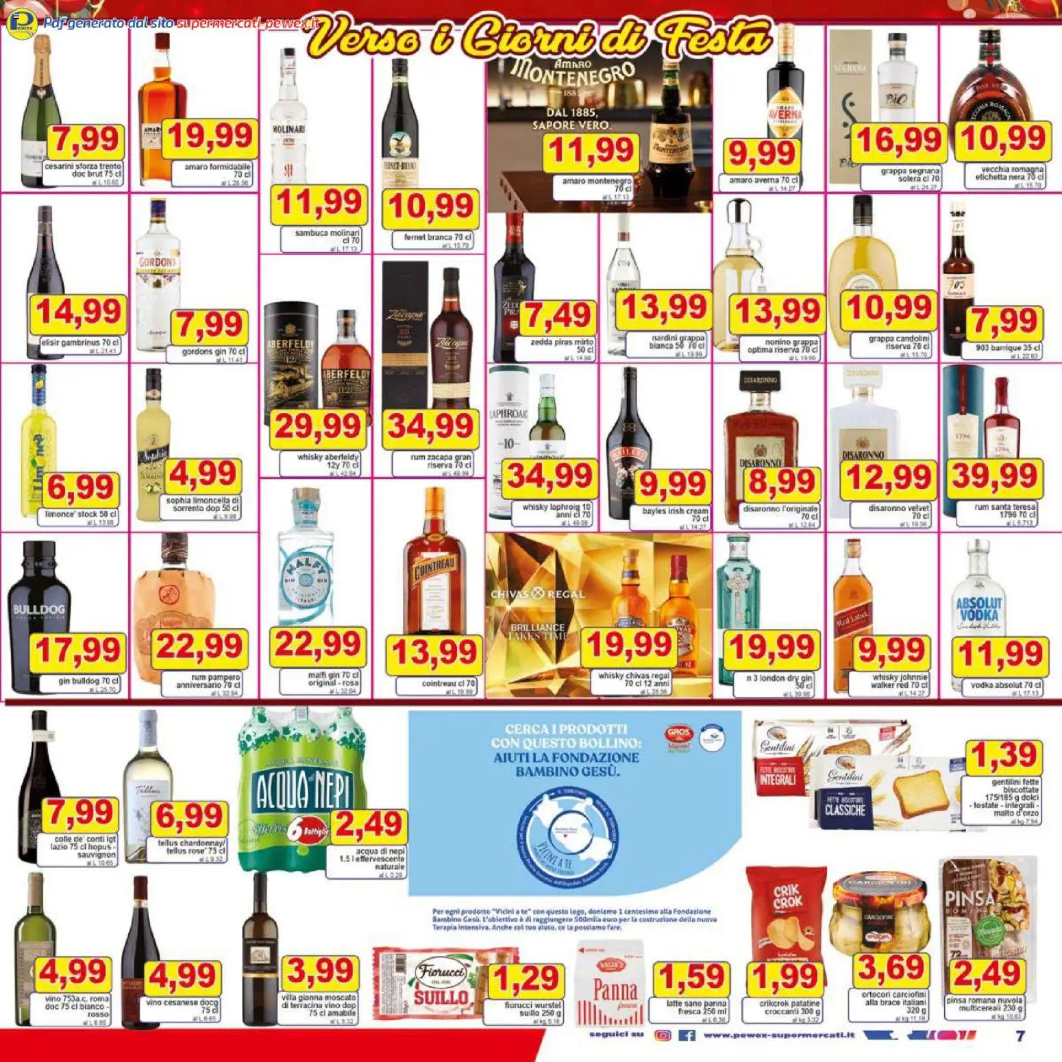 Volantino Pewex del 16.12.2025 | Pagina: 7 | Prodotti: Tè, Acqua, Rum, Amaro