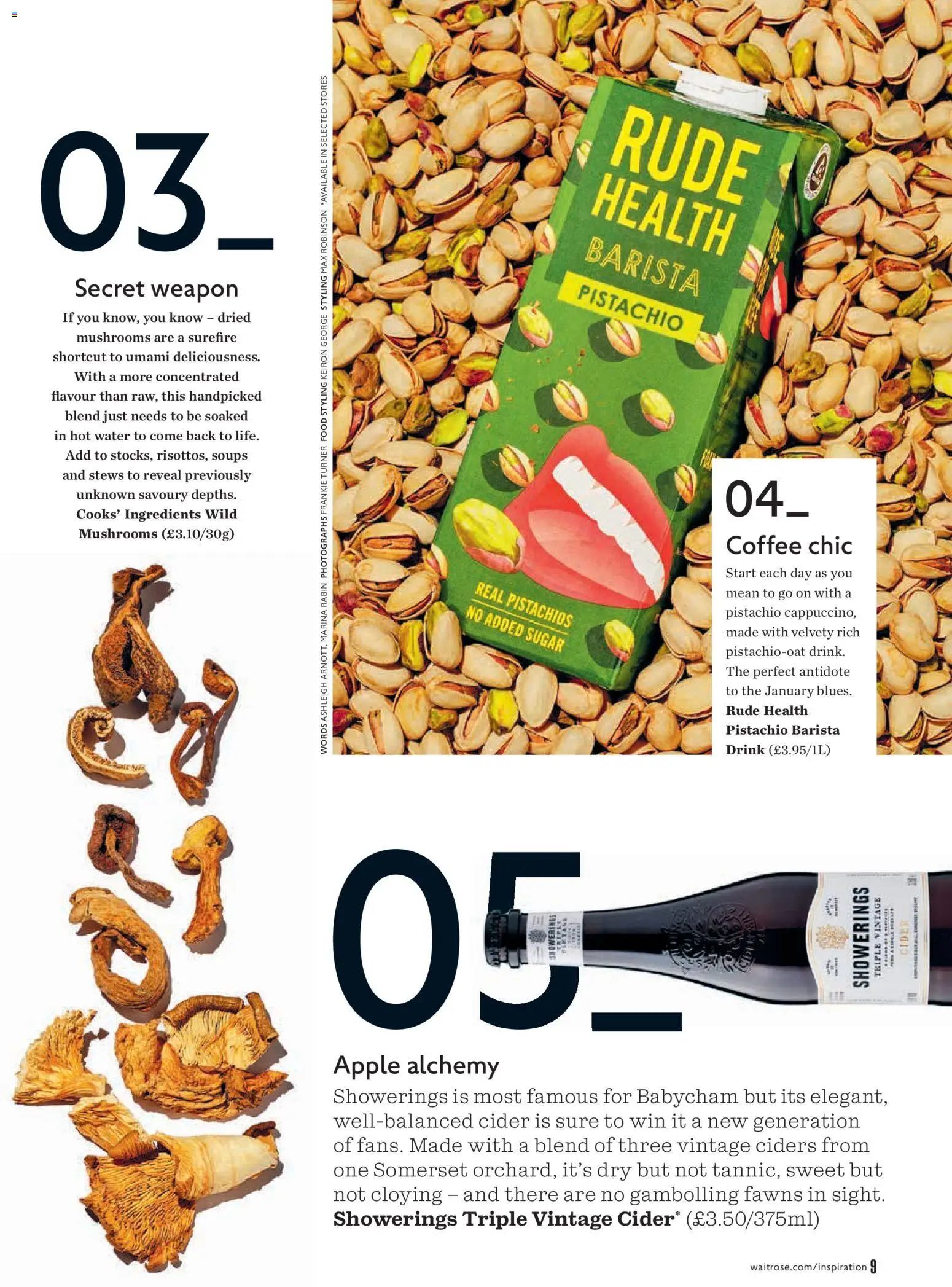 {H1} | Page: 9 | Products: Apple, Coffee, Papier carton, Mushrooms