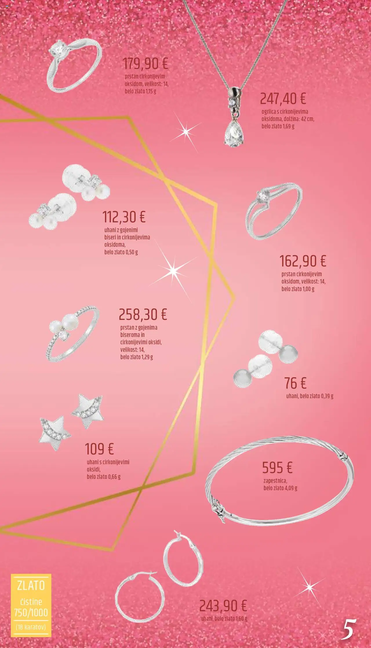 Novi E.leclerc katalog ponudbe – veljaven od 03.10.2025 | Stran: 5 | Izdelki: Prstan, Uhani